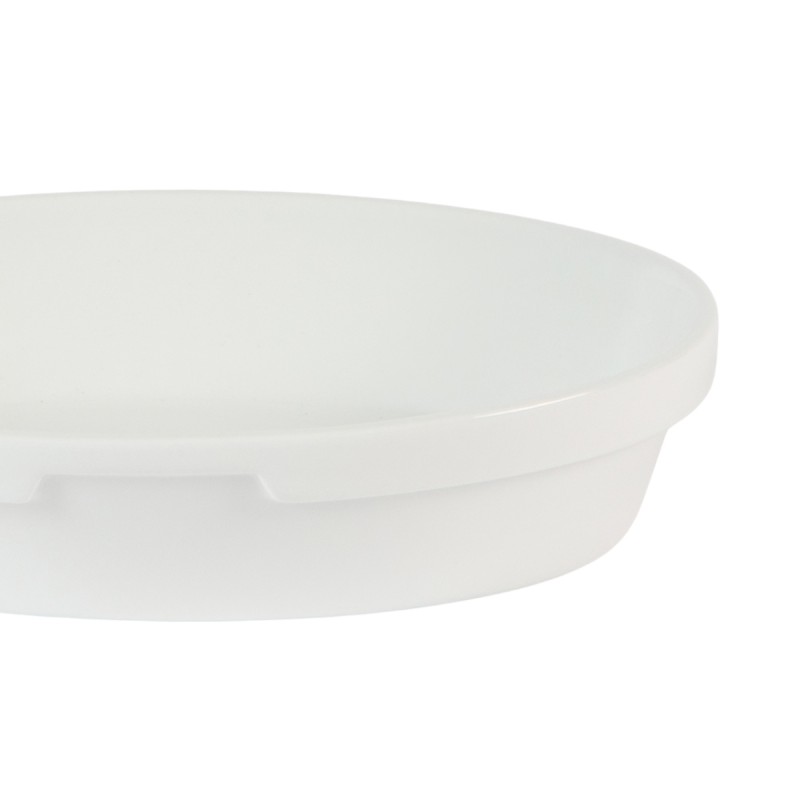 Plat sabot ovale blanc porcelaine 23x16,5 cm Cafett Pro.mundi