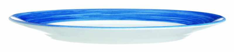 Assiette plate rond bleu verre Ø 19,5 cm Brush Arcoroc