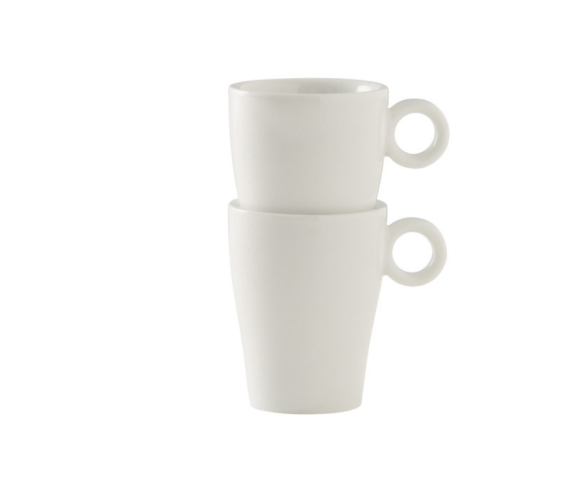 Tasse à expresso rond blanc porcelaine 8 cl Ø 5,2 cm Slim O Pro.mundi