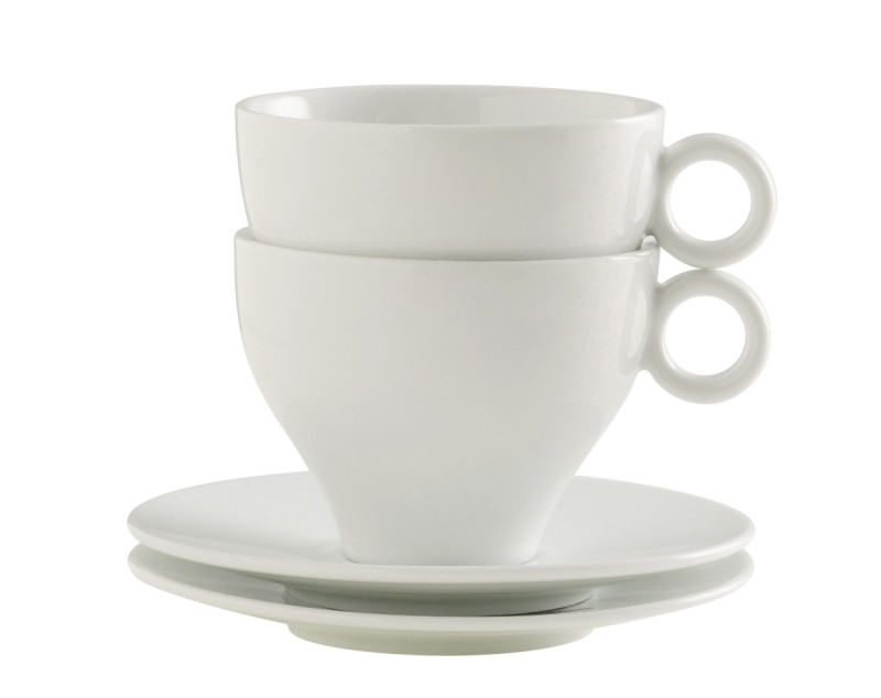 Tasse à déjeuner rond blanc porcelaine 30 cl Ø 10,1 cm Slim O Pro.mundi