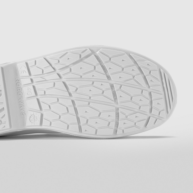 Chaussures mocassin de sécurité mixte blanc 37 Tony Nordways