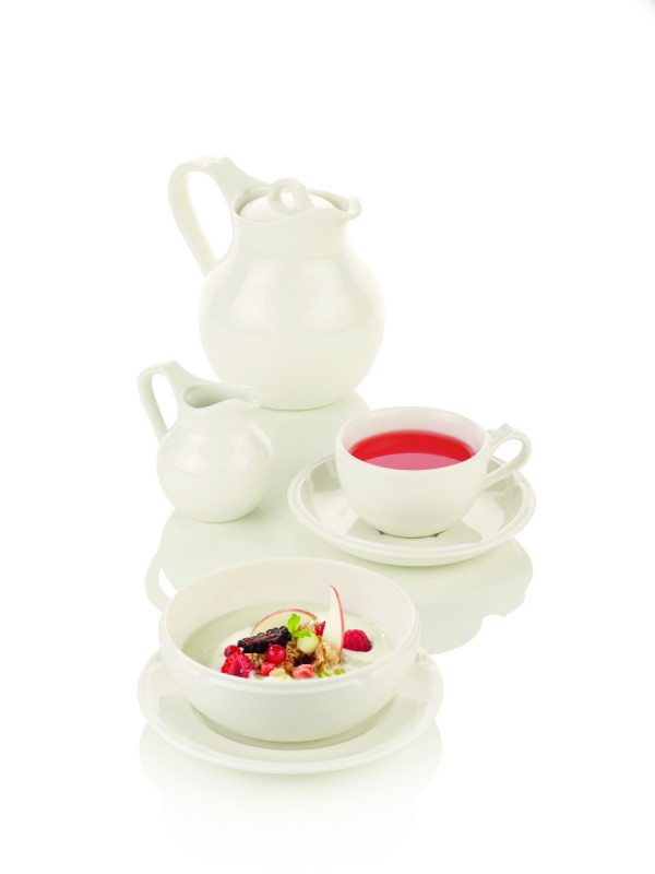 Crémier rond ivoire porcelaine vitrifiée 16 cl Ø 7,4 cm Anna Rak