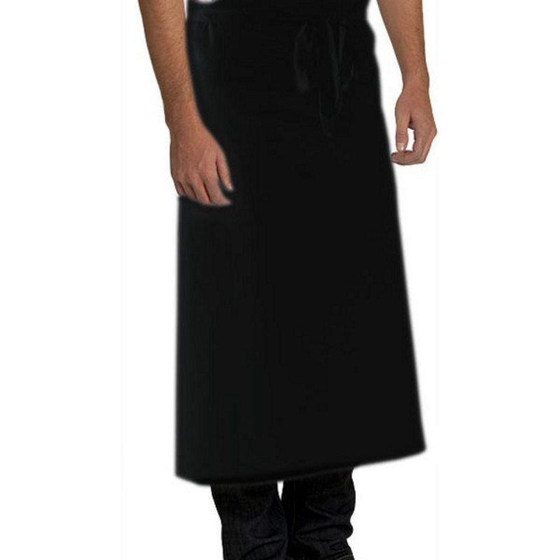 Tablier chef noir Taille unique