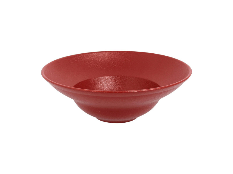 Assiette extra creuse rond rouge porcelaine vitrifiée Ø 23 cm Neo Fusion Rak