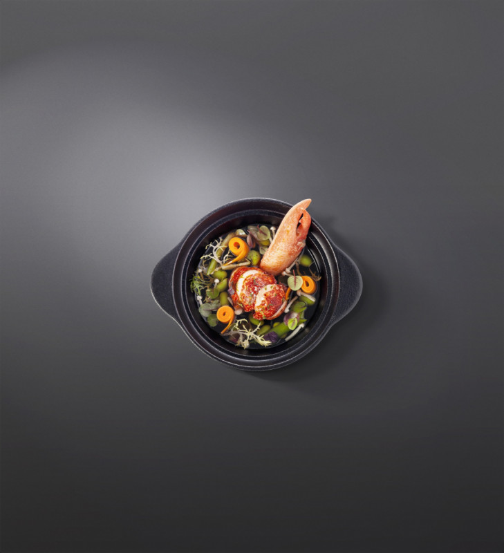 Soupière rond gris porcelaine vitrifiée Ø 15,7 cm Chefs Fusion Rak
