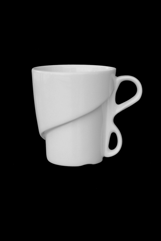 Mug rond blanc porcelaine 30 cl Ø 8,7 cm Delissea Rak