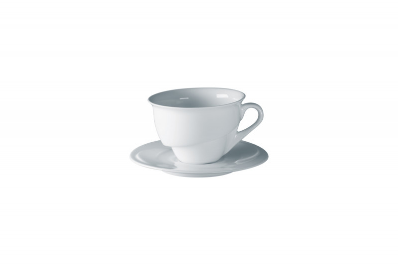 Sous-tasse à café lungo rond blanc porcelaine vitrifiée Ø 13 cm Delissea Rak