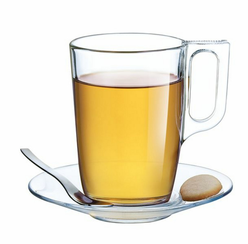 Mug rond transparent verre trempé 32 cl Ø 10,66 cm Voluto Arcoroc