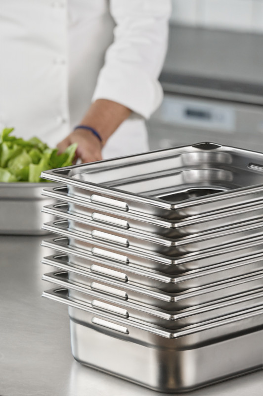 Bac GN 2/3 inox 18/10 P15 cm 13,2 L Pujadas