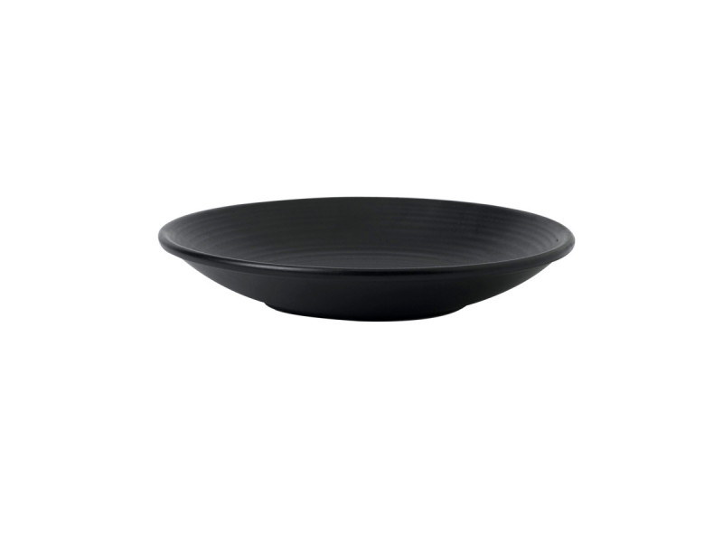 Assiette creuse rond noir porcelaine Ø 24,3 cm Evo Dudson