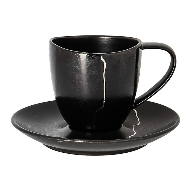Tasse à thé noir porcelaine 23 cl Ø 8 cm Kintzoo Rak
