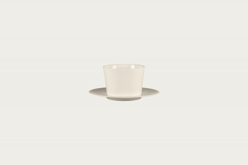 Tasse à café / thé rond ivoire porcelaine bone china 23,7 cl Ø 8,9 cm Fedra Rak