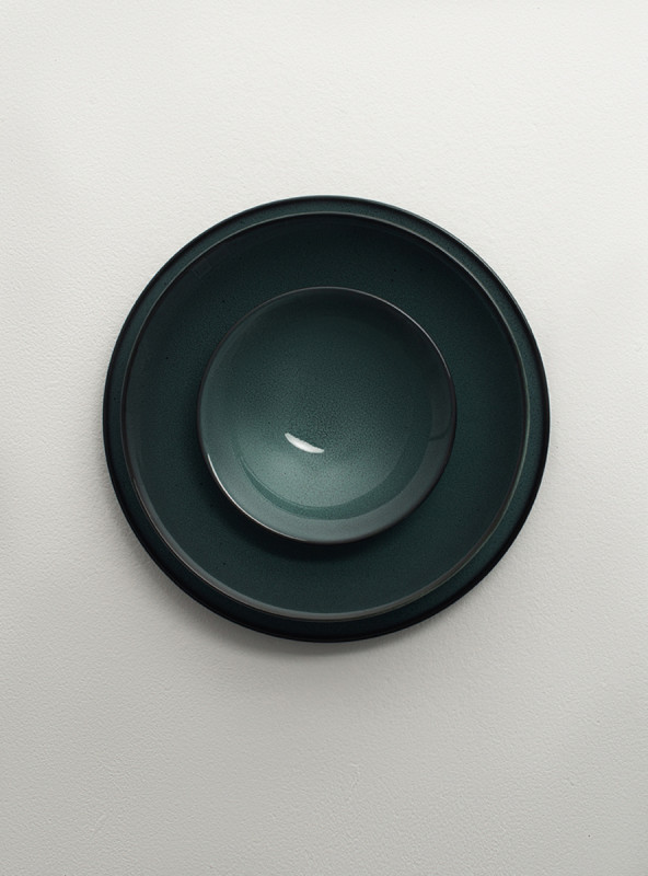 Bowl rond vert de gris porcelaine vitrifiée Ø 16 cm Javeil Velvet Astera