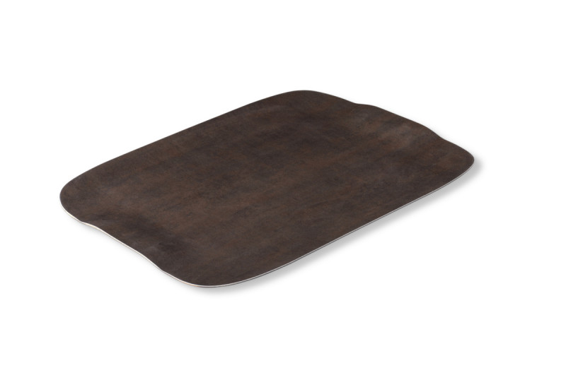 Plateau bois roc brun 60x40 cm Papillon Platex