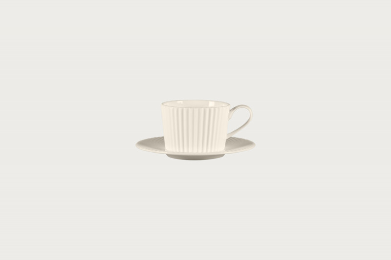 Tasse à café / thé rond blanc porcelaine bone china 19,6 cl Ø 8,4 cm Spectra Rak