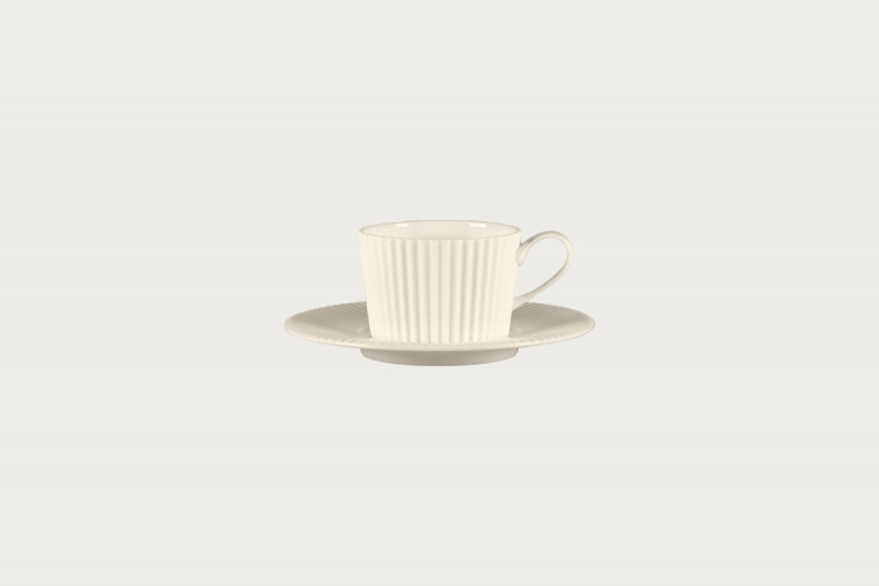 Sous tasse à café / thé rond blanc porcelaine bone china Ø 17,3 cm Spectra Rak