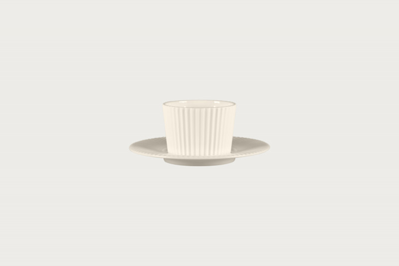 Sous tasse à café / thé rond blanc porcelaine bone china Ø 17,3 cm Spectra Rak