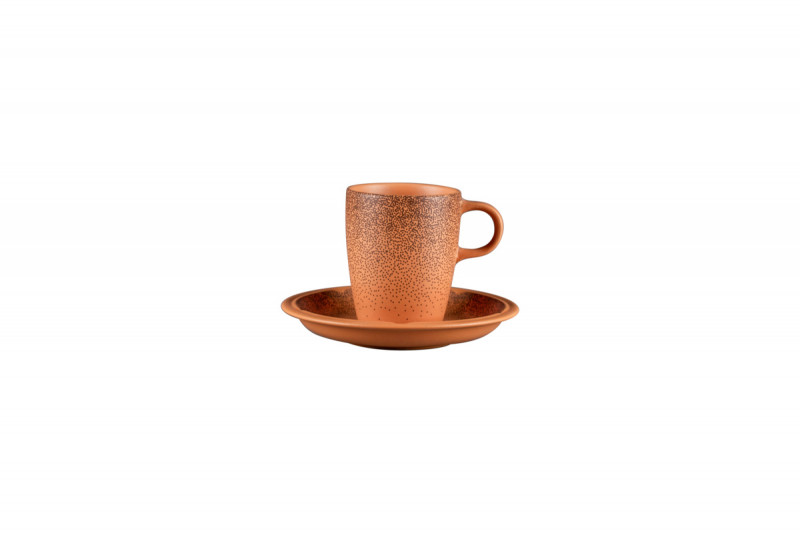 Sous tasse à café/thé rond Tero Décor Denia porcelaine Ø 15 cm Earth Rak