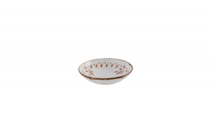 Assiette coupe creuse rond terracotta porcelaine vitrifiée Ø 25 cm Harvest Mediterranean Dudson