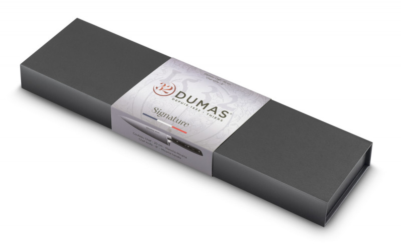Couteau santoku 14 cm inox plastique unie Signature Micarta 32 Dumas