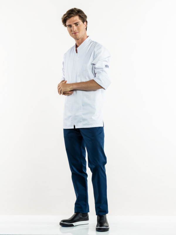 Pantalon de cuisine bleu marine 48 Marino Chaud Devant