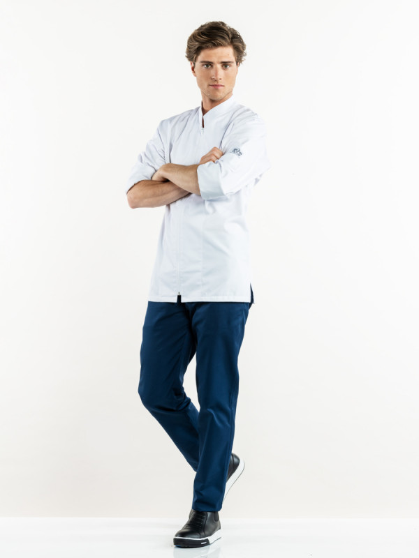 Pantalon de cuisine bleu marine 48 Marino Chaud Devant