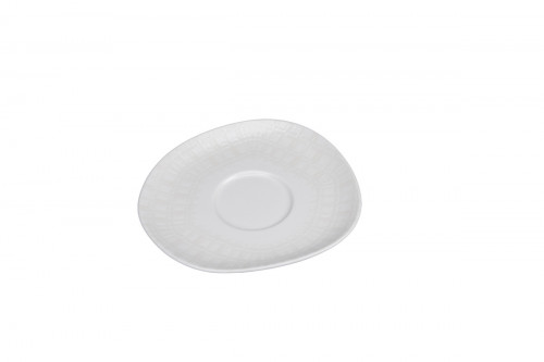 Sous tasse organique Nuance porcelaine vitrifiée Ø 15 cm Between Rak