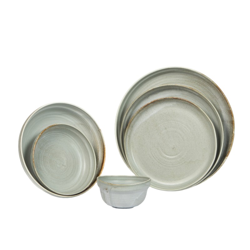 Assiette creuse gris porcelaine Ø 21 cm Haven Urban Accolade